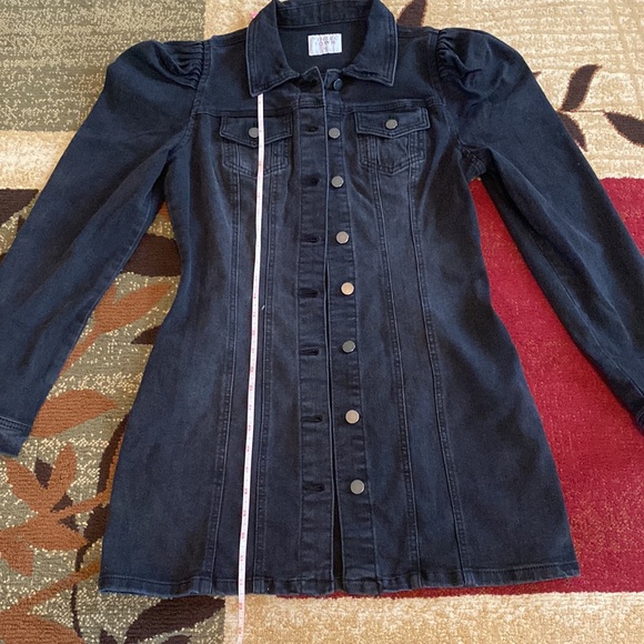 Tinseltown Juniors’ Puff-Sleeve Denim Dress - Picture 7 of 11